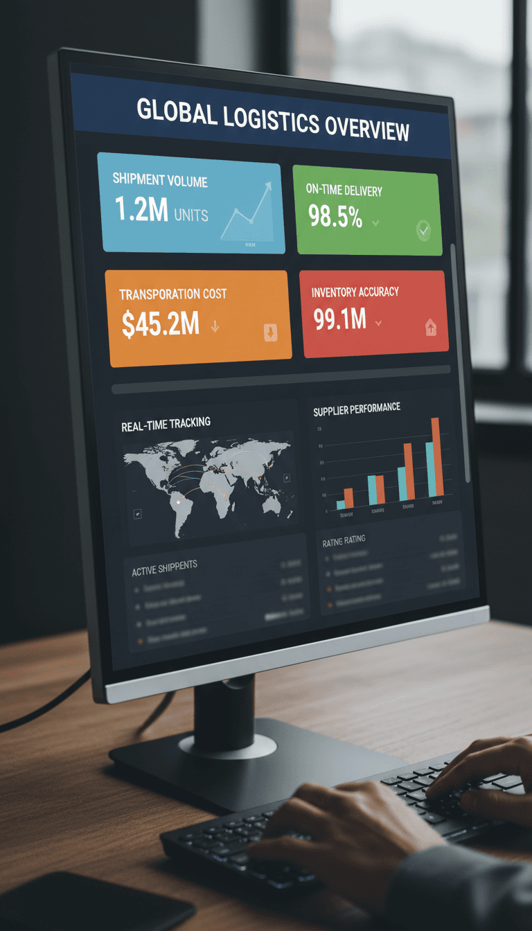 RT Buyers logistics software dashboard interface