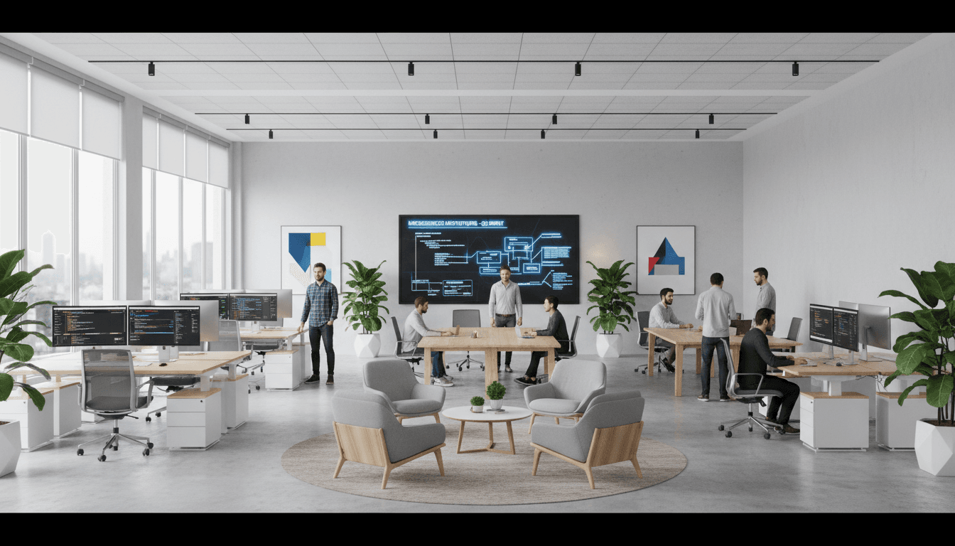 Software development team building logistics solutions