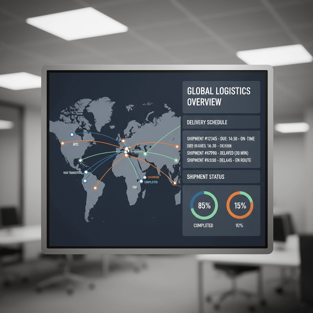 Supply chain optimization dashboard
